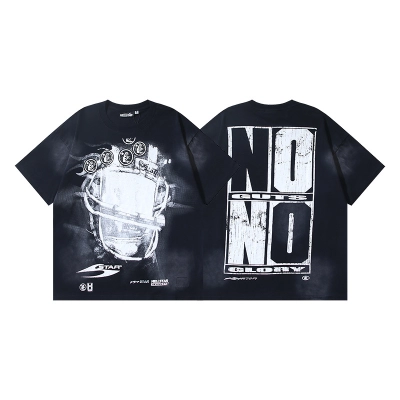 Hellstar T-shirt YL#6759 Black 01