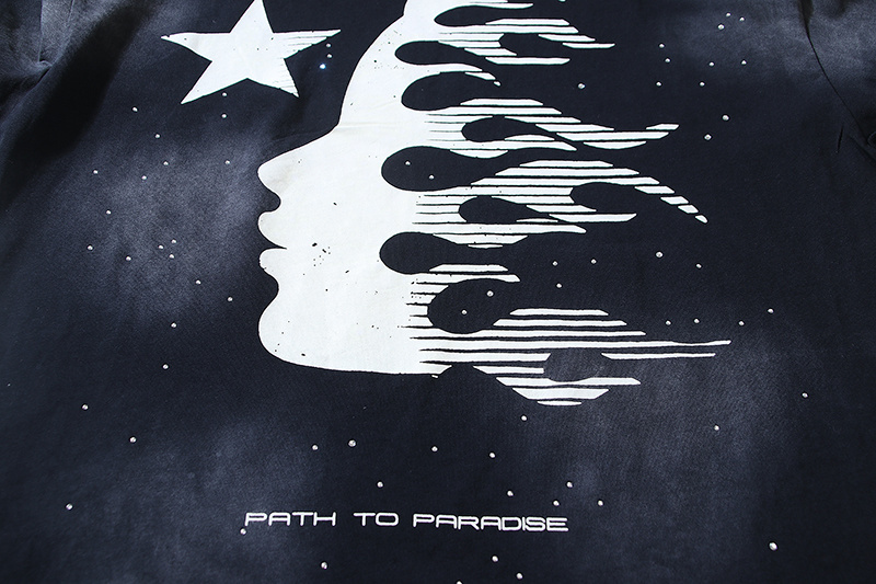 Hellstar T-shirt YL#6765 Embroidered Black