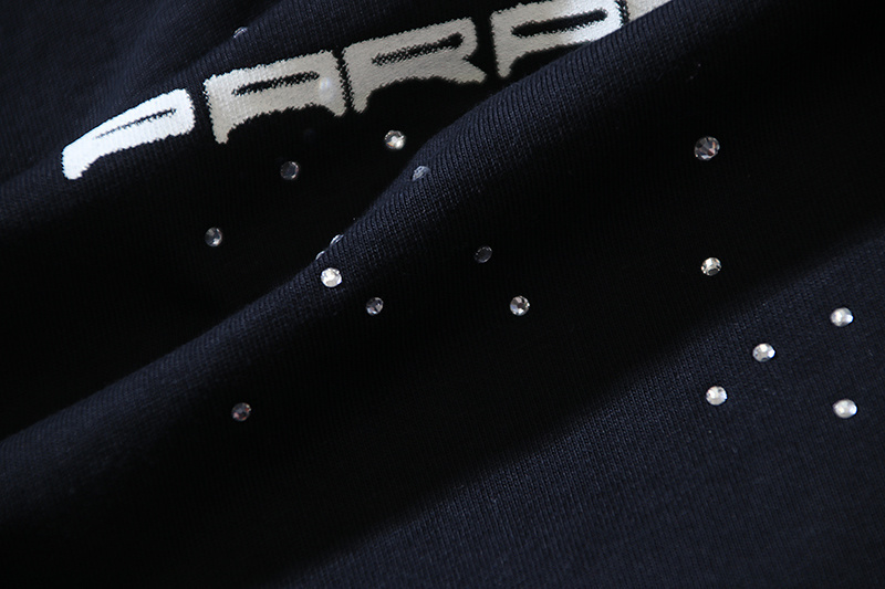 Hellstar T-shirt YL#6765 Embroidered Black