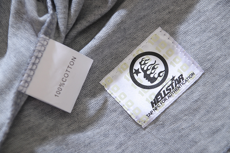 Hellstar T-shirt YL#6766 Black/Grey