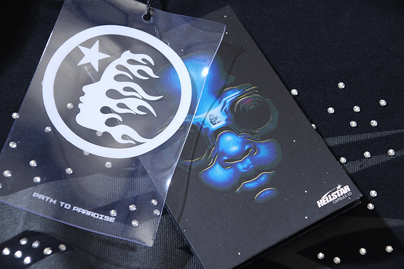 Hellstar T-shirt YL#6767 Embroidered Black