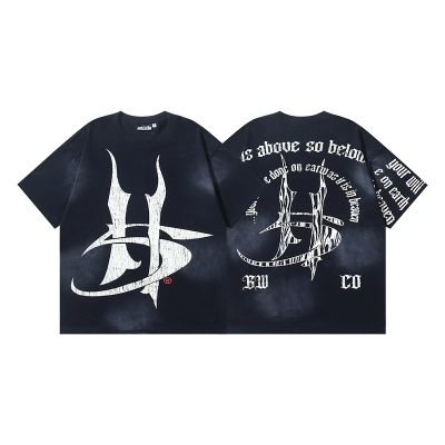 Hellstar T-shirt YL#6769 Black 01