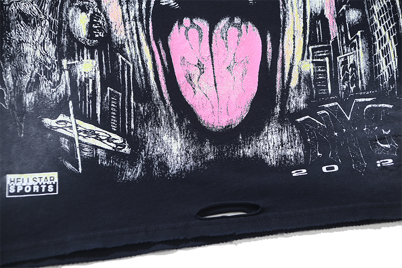 Hellstar T-shirt YL#6780 Black