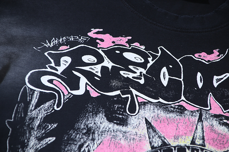 Hellstar T-shirt YL#6780 Black