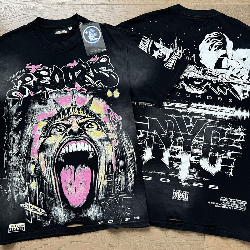 Hellstar T-shirt YL#6780 Black