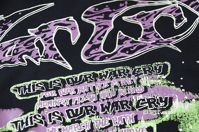 Hellstar T-shirt YL# 6712 Black