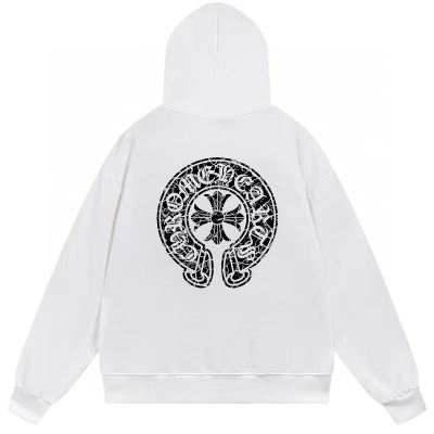 Chrome Hearts Hoodie YL#62 Black/White 01