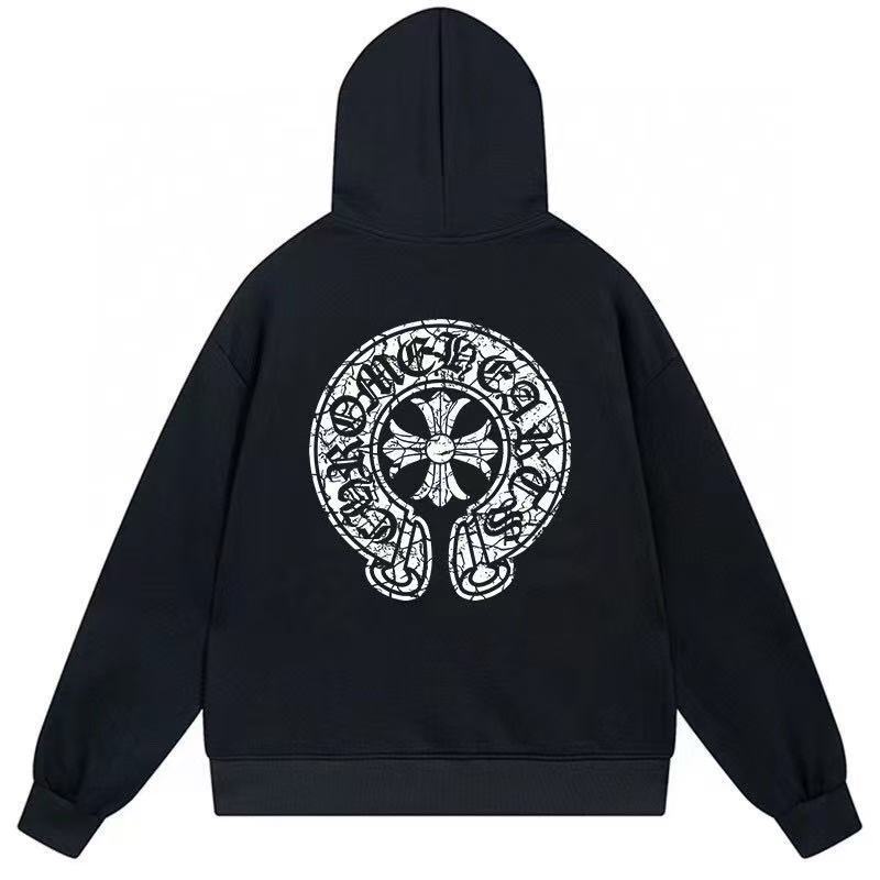 Chrome Hearts Hoodie YL#62 Black/White