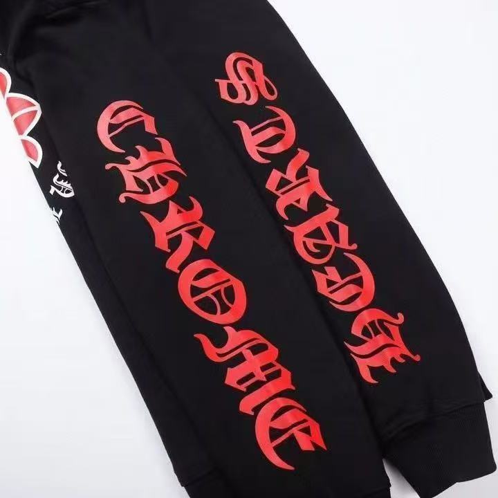 Chrome Hearts Hoodie YL#72 Black/White