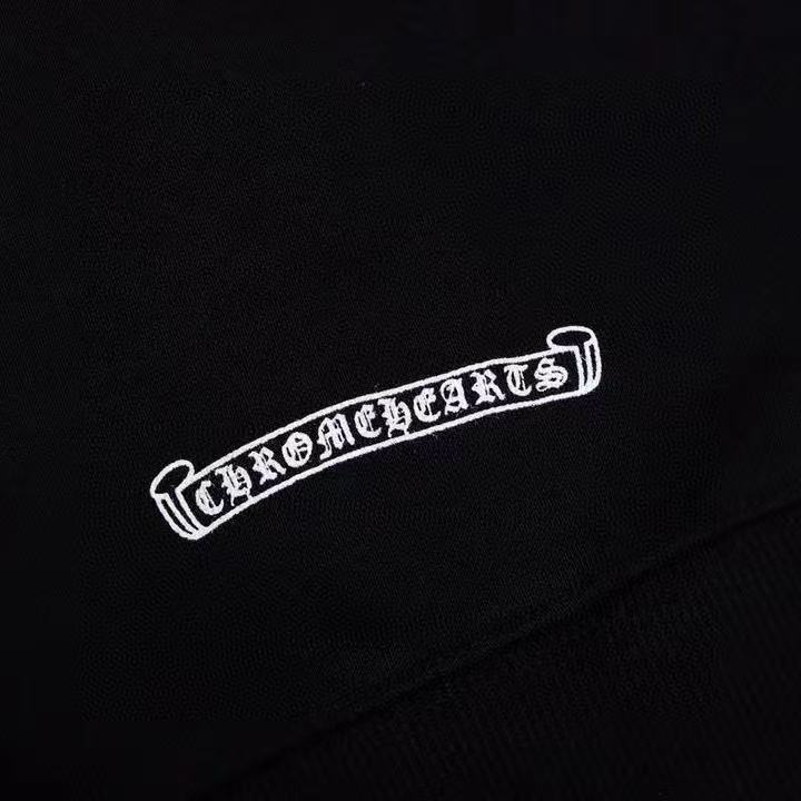 Chrome Hearts Hoodie YL#72 Black/White