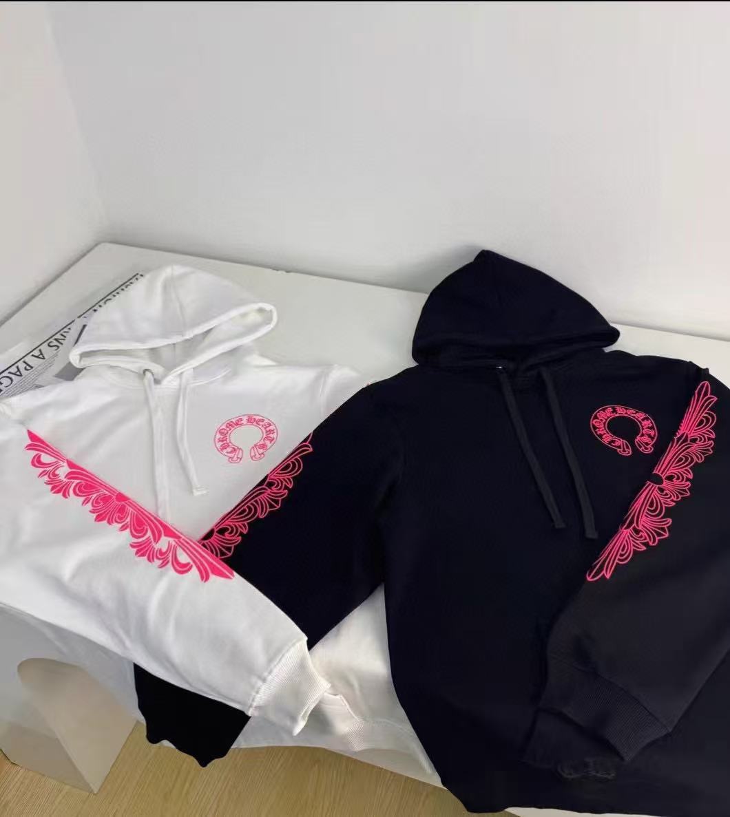 Chrome Hearts Hoodie YL#78 Black/White