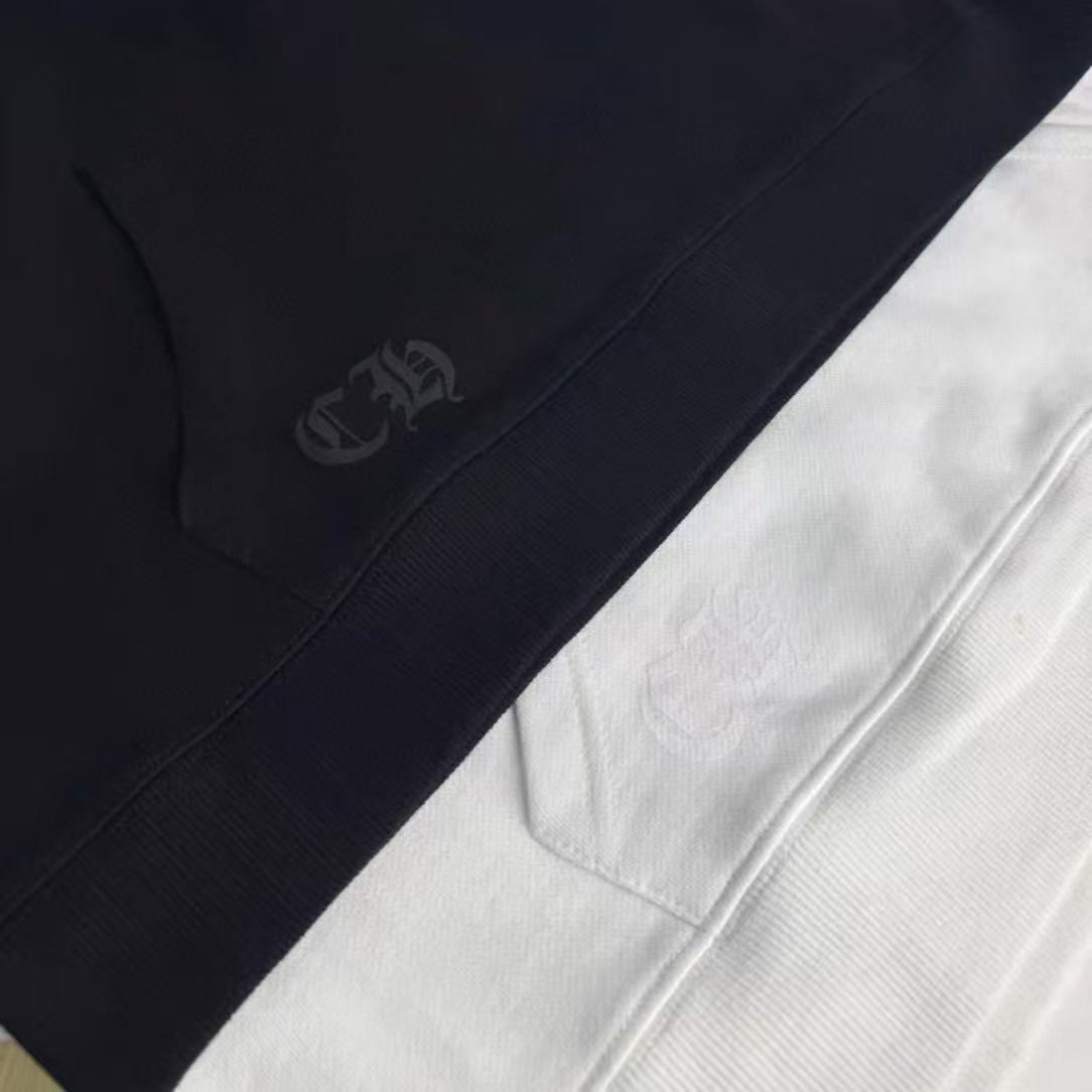 Chrome Hearts Hoodie YL#78 Black/White