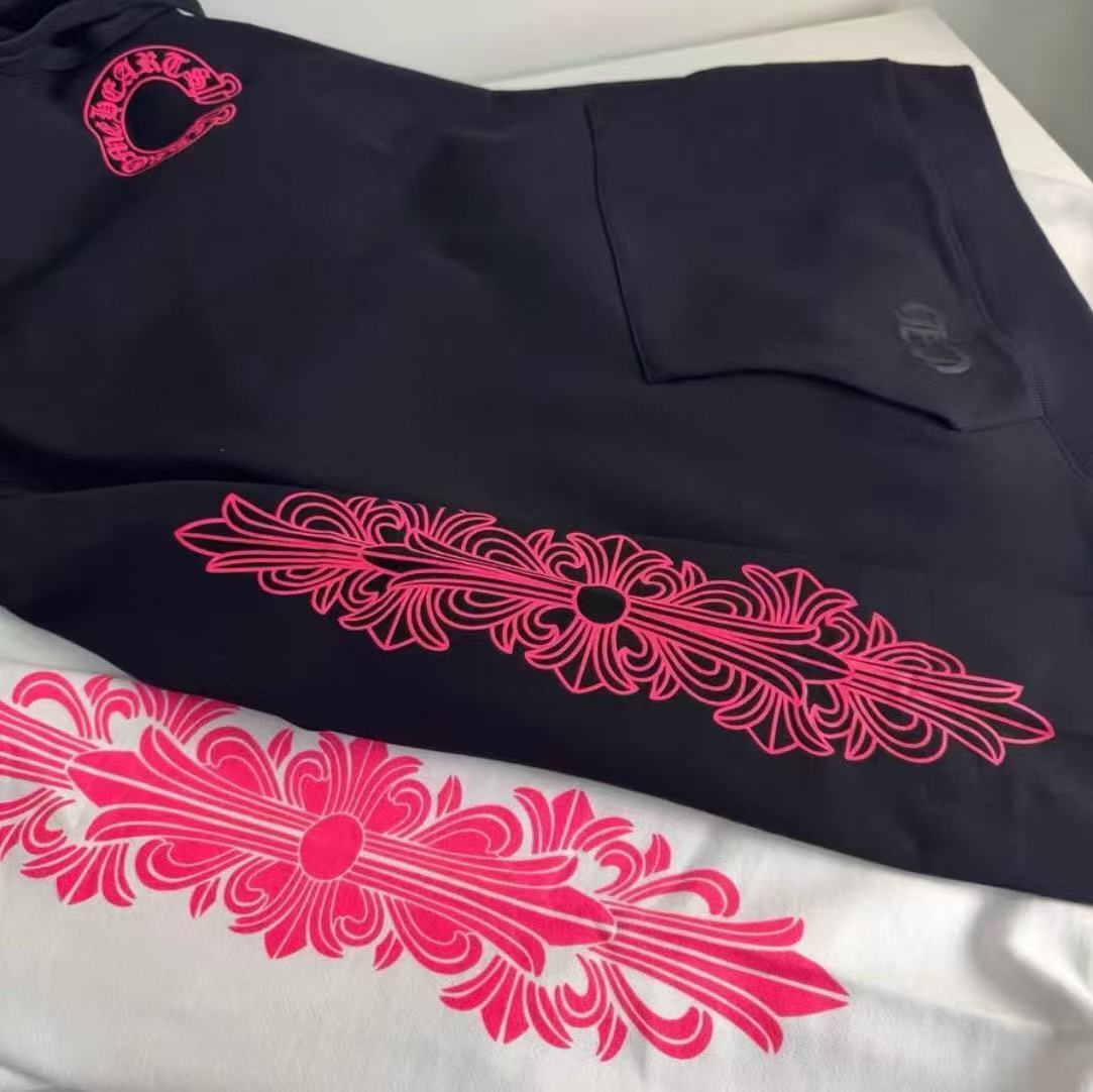 Chrome Hearts Hoodie YL#78 Black/White