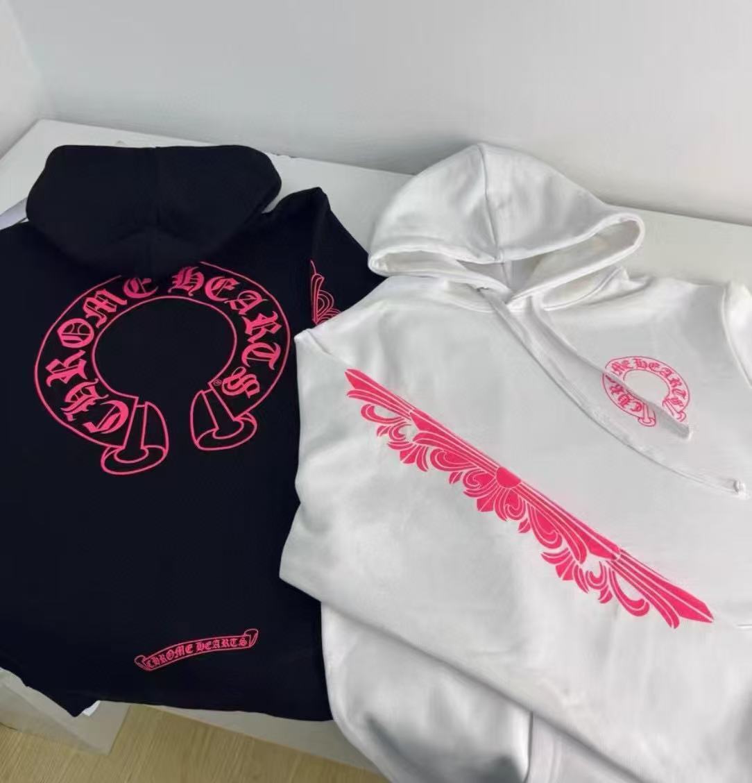 Chrome Hearts Hoodie YL#78 Black/White