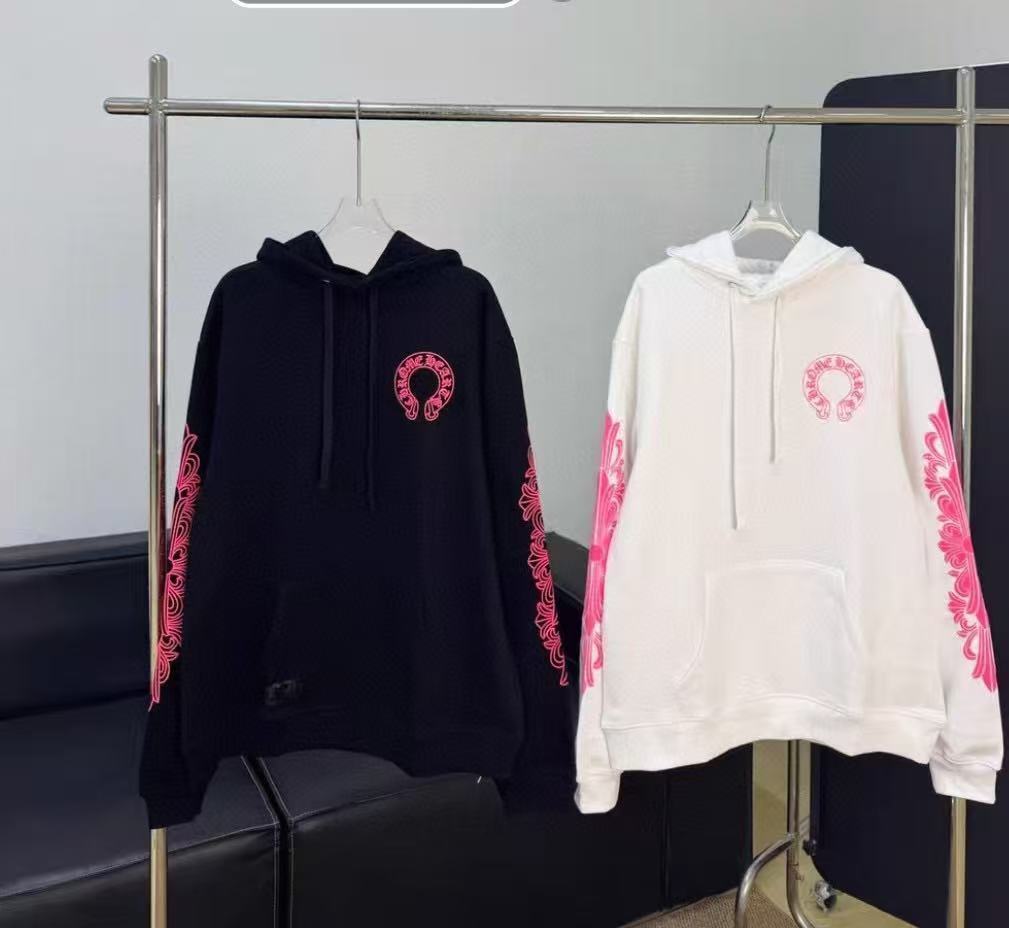 Chrome Hearts Hoodie YL#78 Black/White