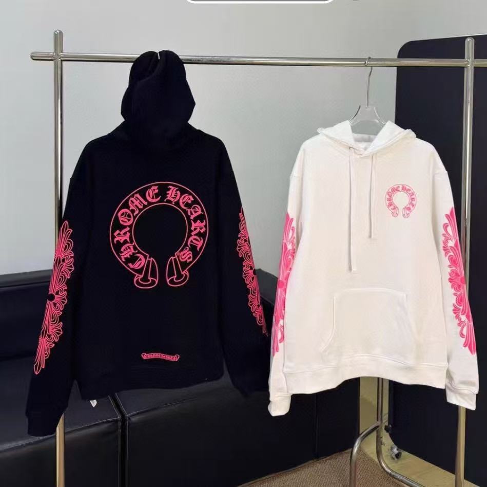 Chrome Hearts Hoodie YL#78 Black/White