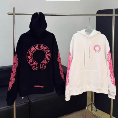Chrome Hearts Hoodie YL#78 Black/White 02