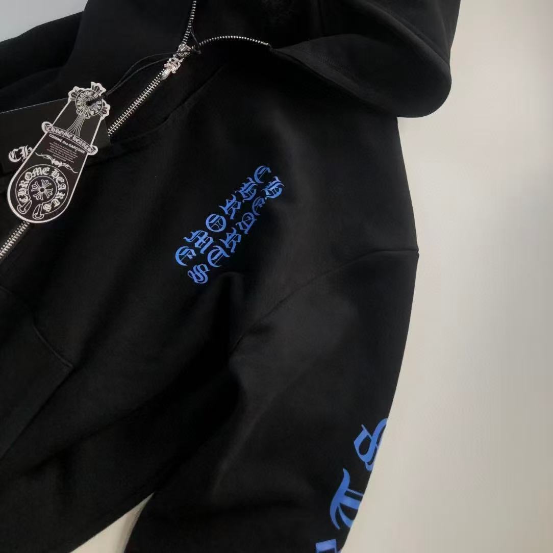 Chrome Hearts Hoodie YL#79 Black/White