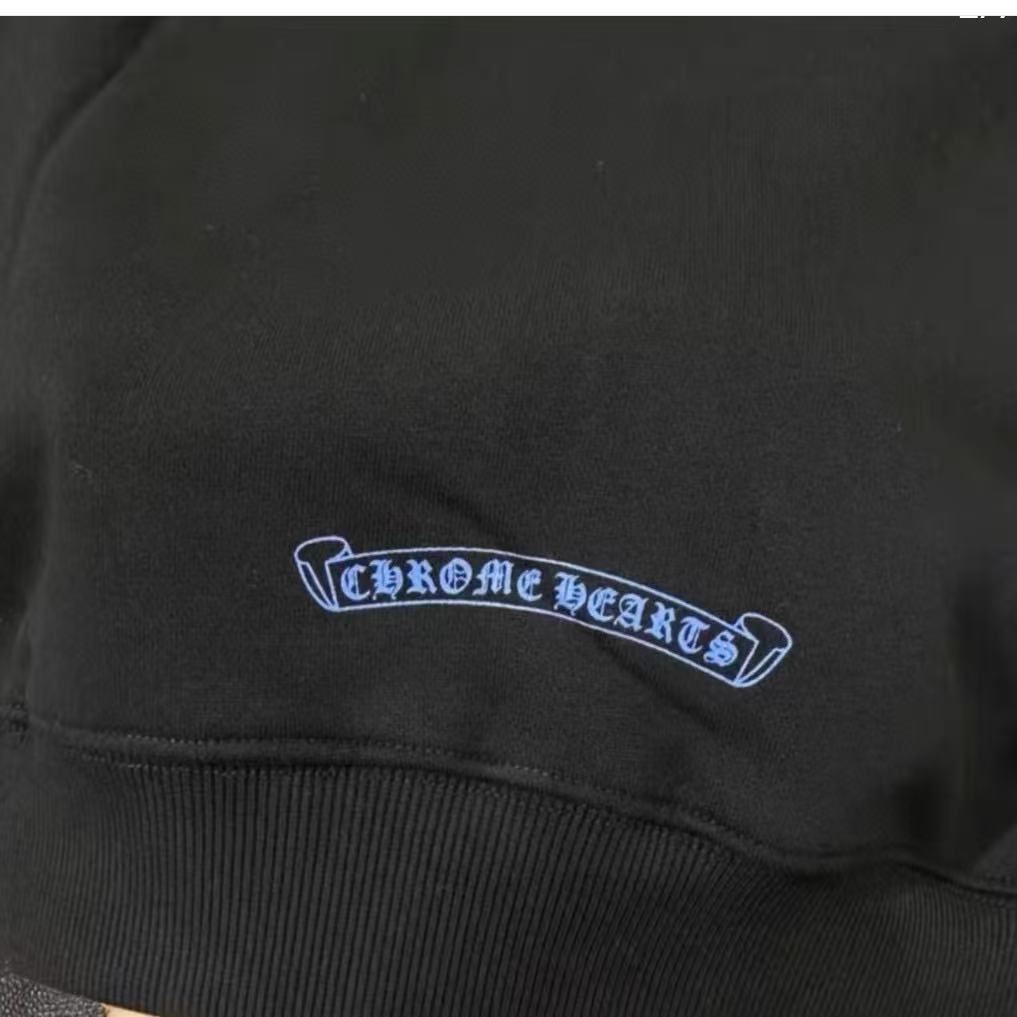 Chrome Hearts Hoodie YL#79 Black/White