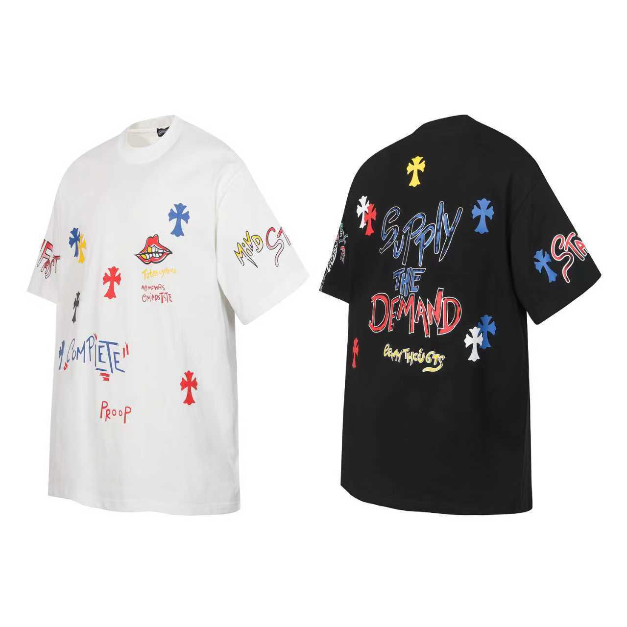 Chrome Hearts T-shirt YL#2230 Black/White