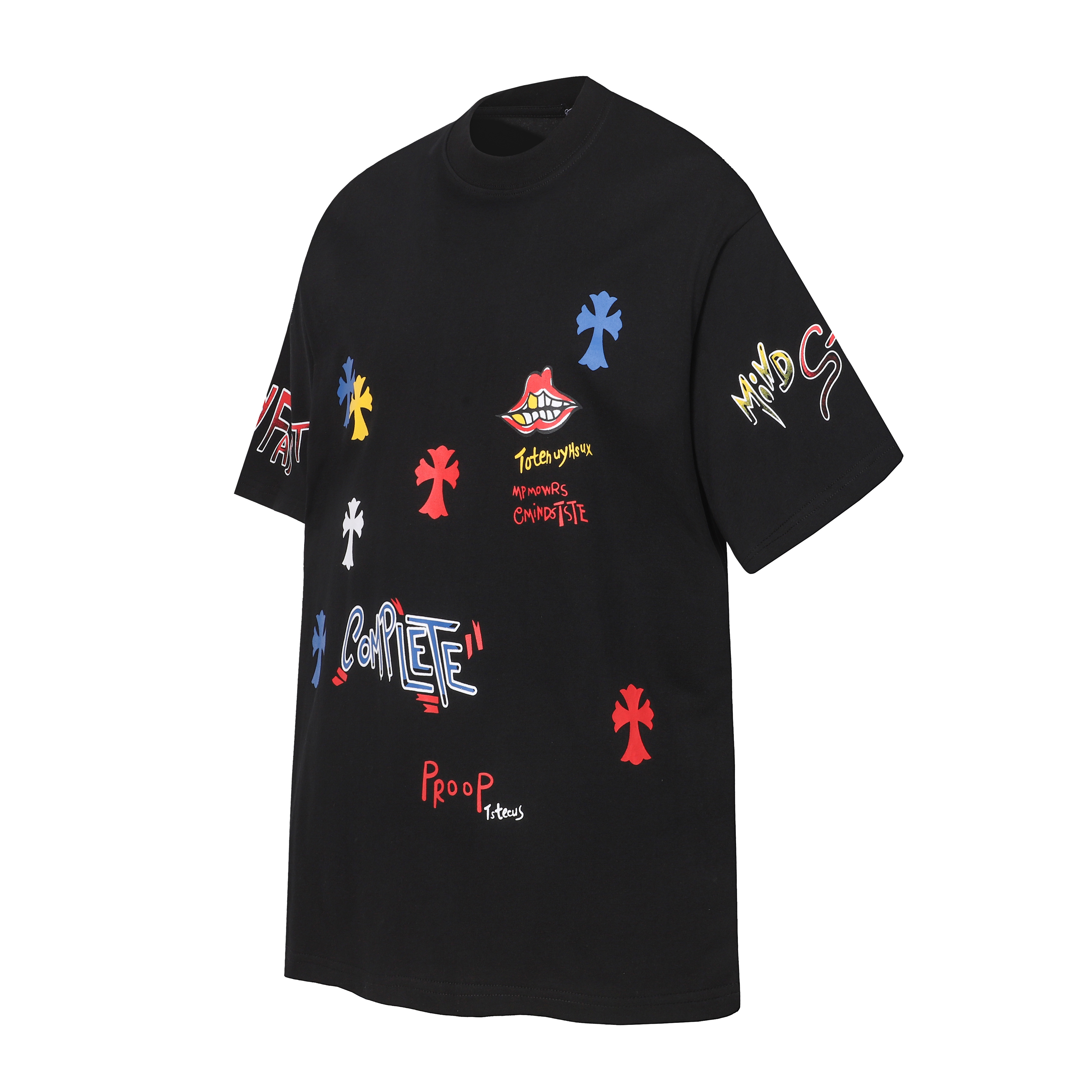 Chrome Hearts T-shirt YL#2230 Black/White