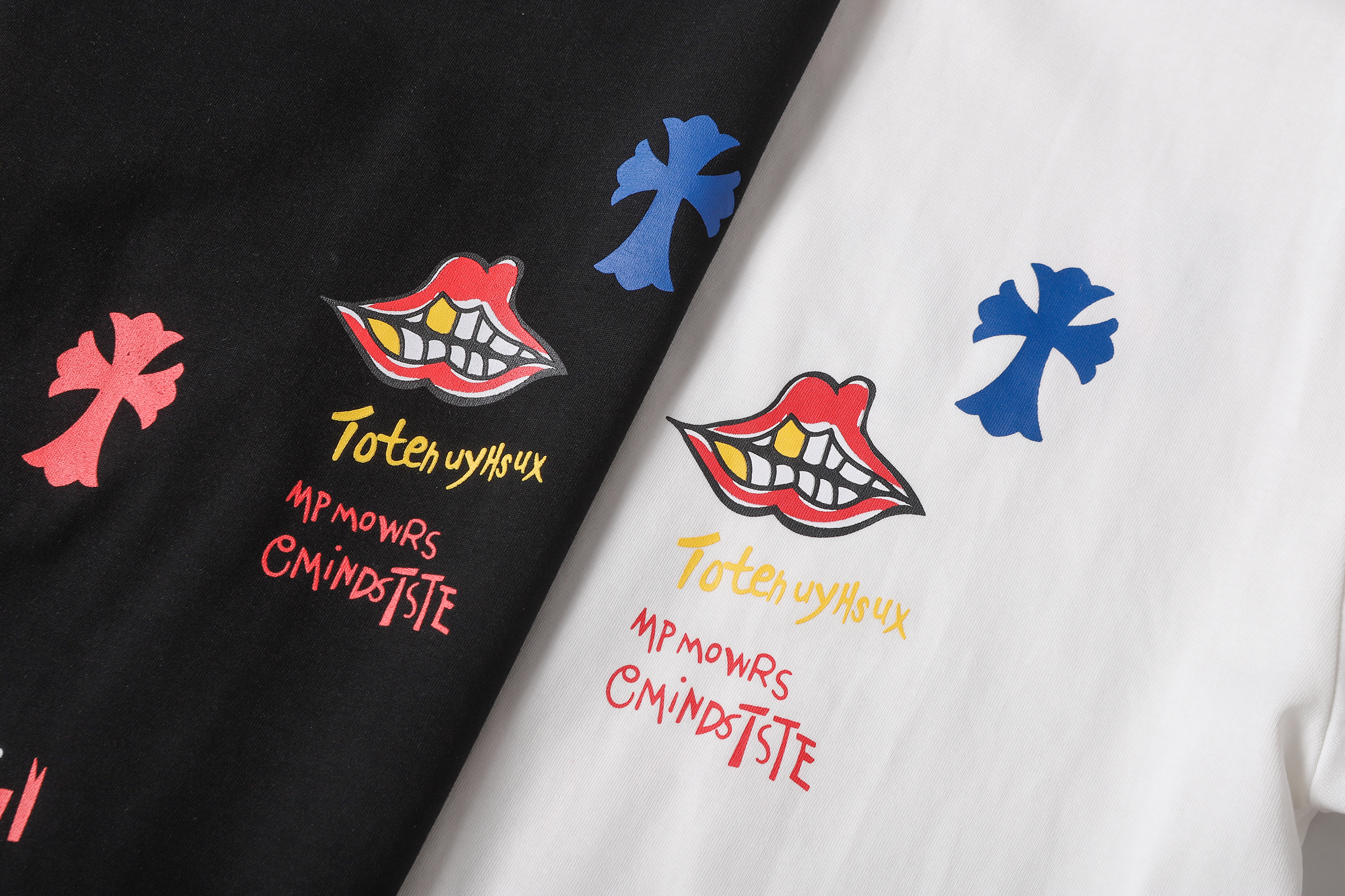 Chrome Hearts T-shirt YL#2230 Black/White