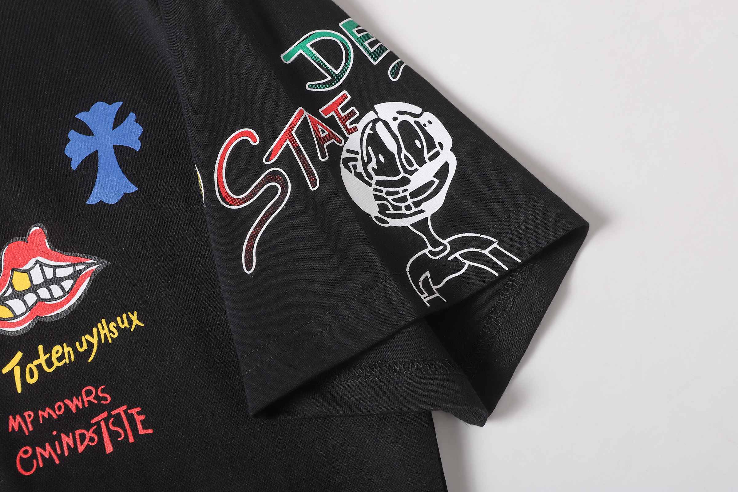 Chrome Hearts T-shirt YL#2230 Black/White