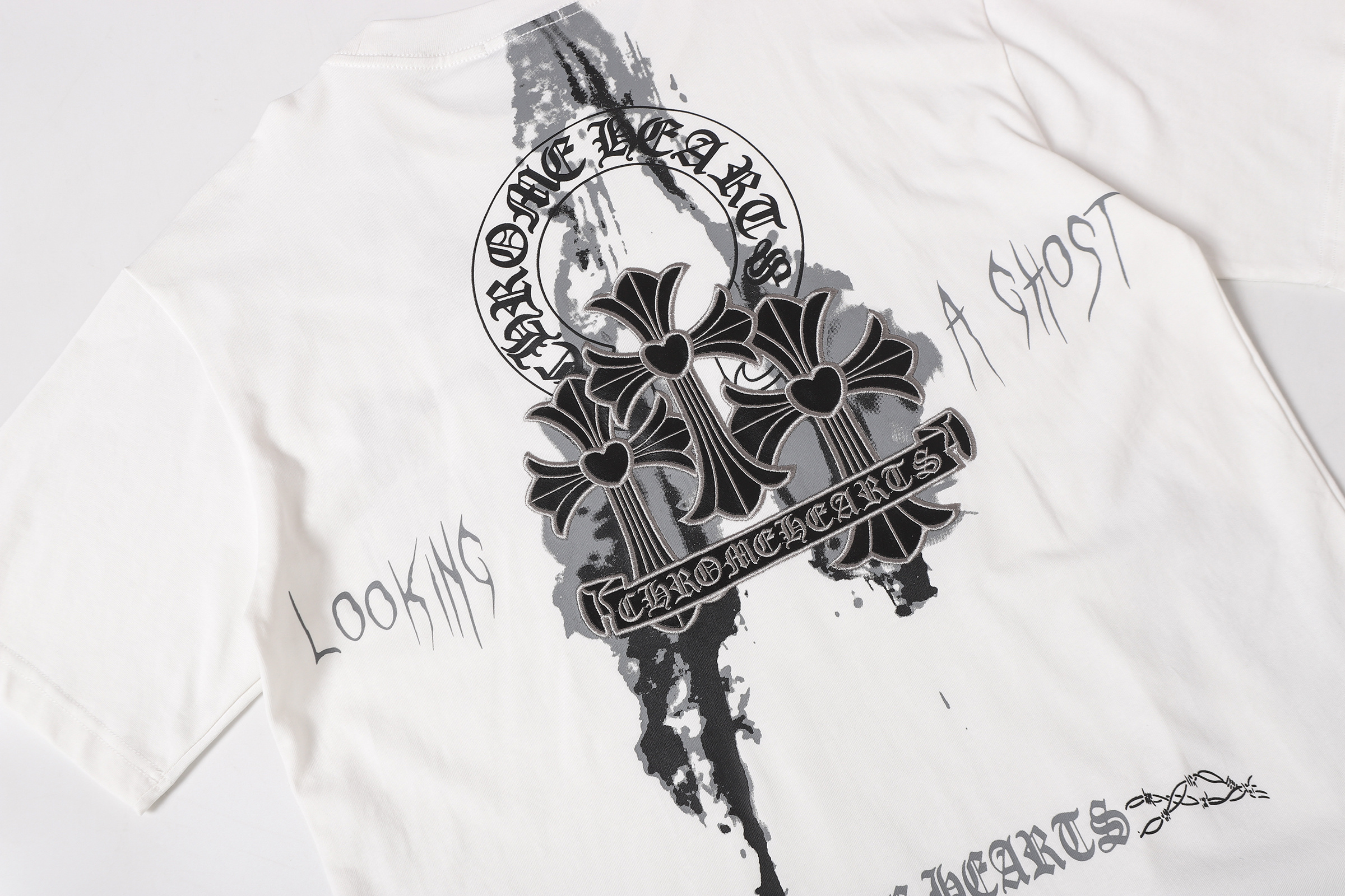 Chrome Hearts T-shirt YL#2234 Black/White