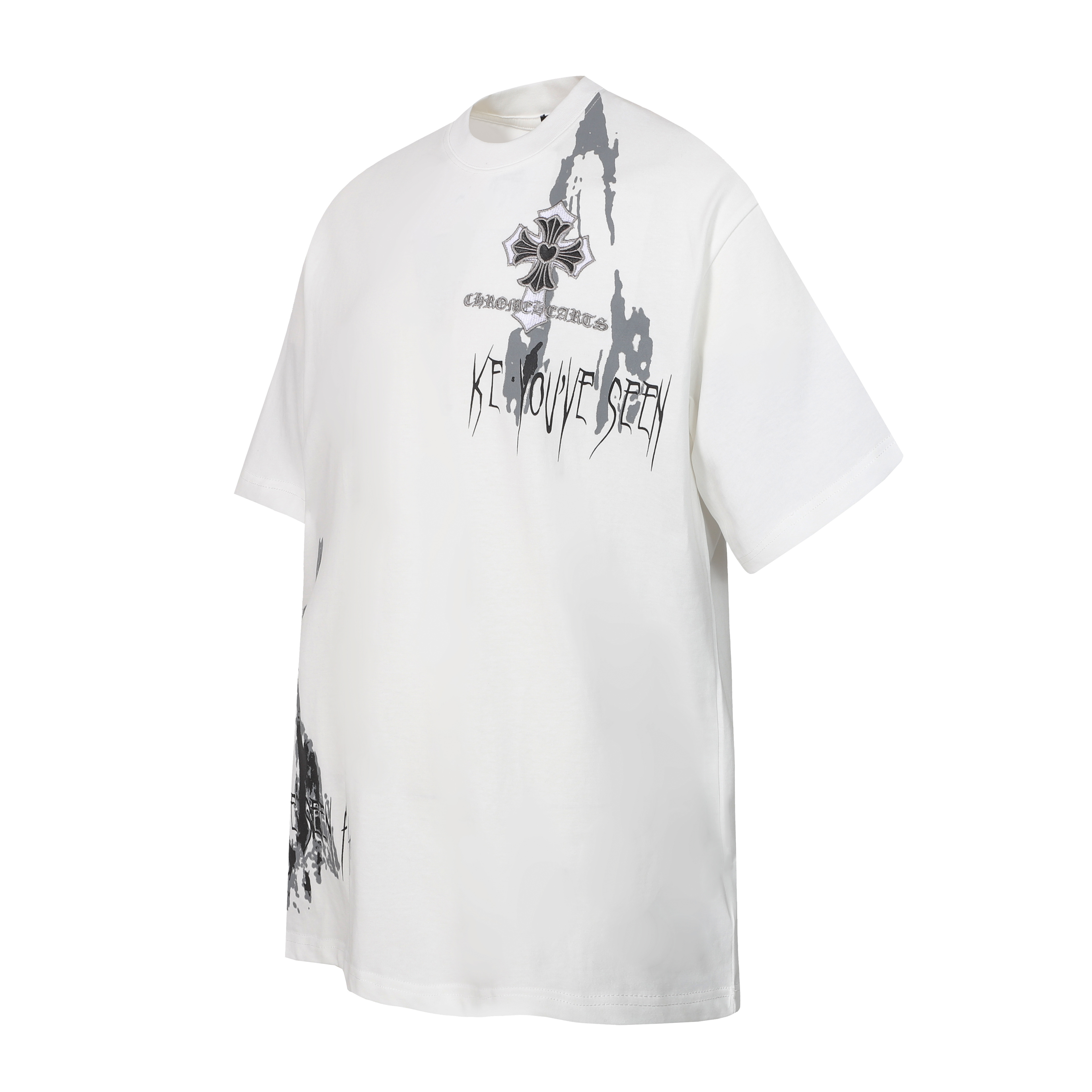 Chrome Hearts T-shirt YL#2234 Black/White