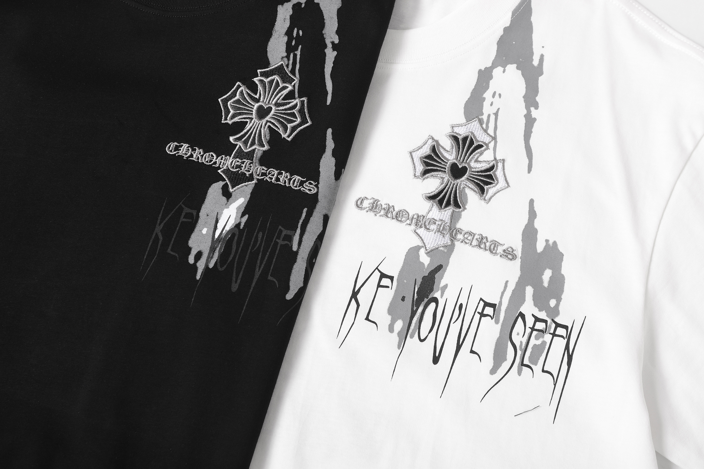 Chrome Hearts T-shirt YL#2234 Black/White