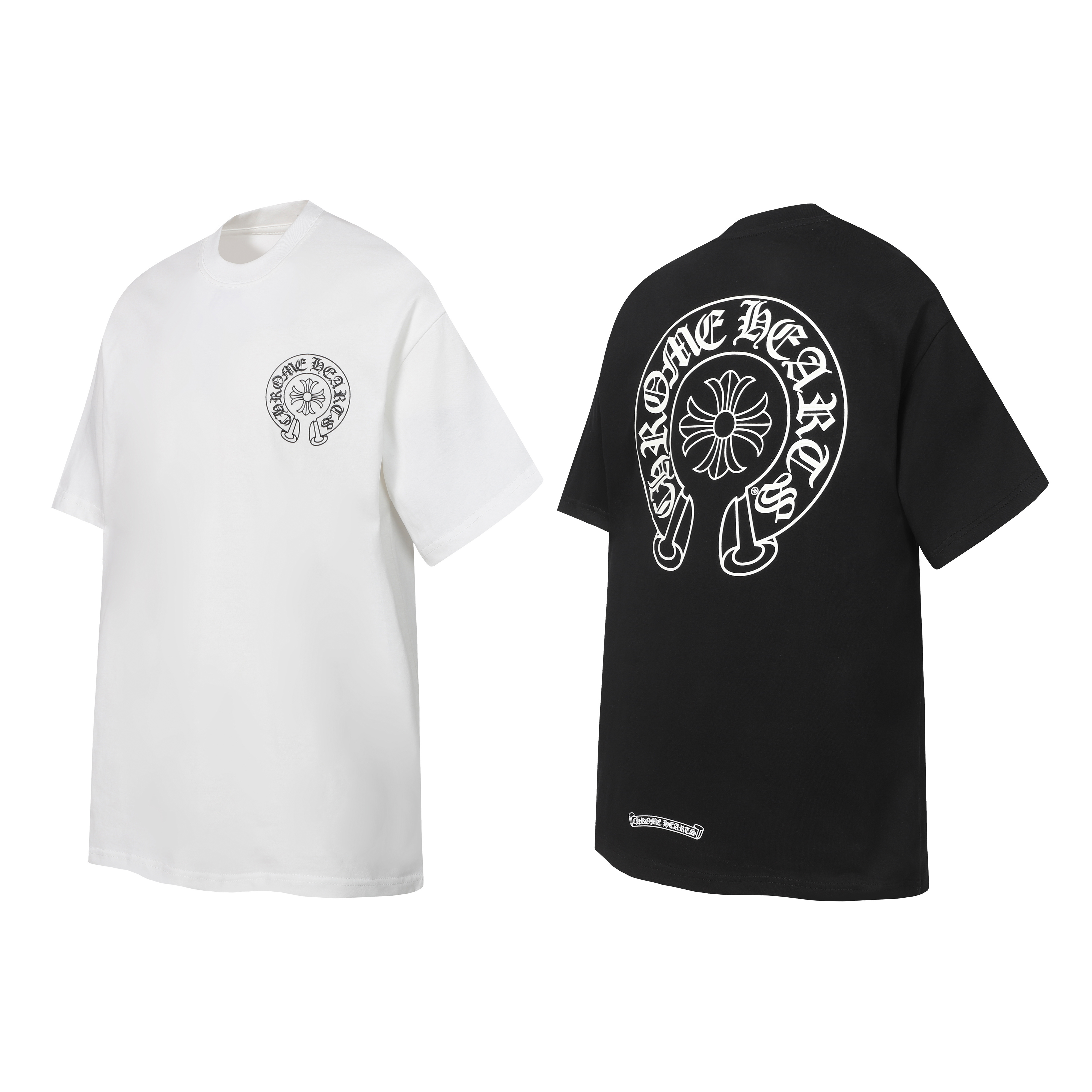 Chrome Hearts T-shirt YL#2238 Black/White Glow-in-the-Dark