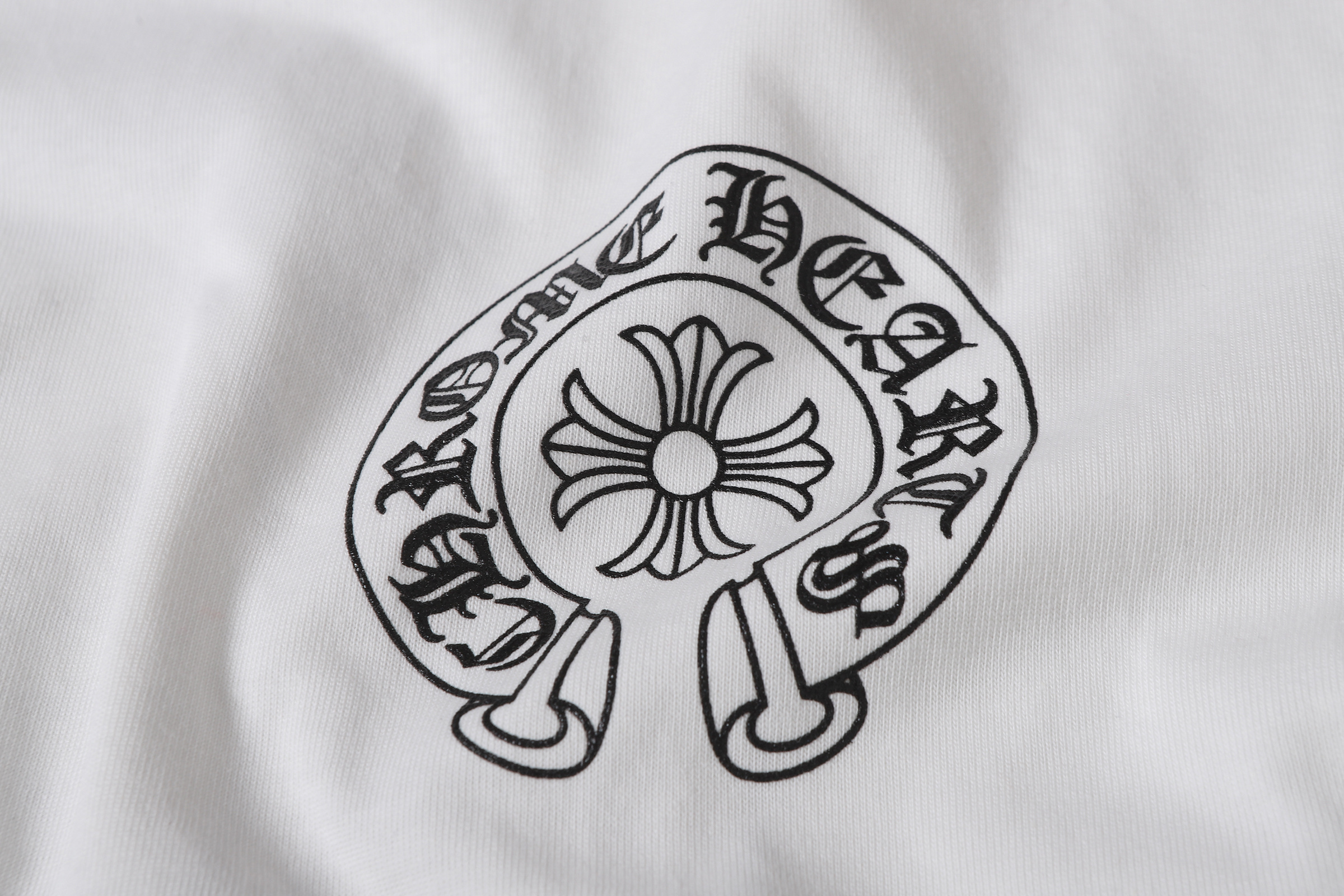 Chrome Hearts T-shirt YL#2238 Black/White Glow-in-the-Dark