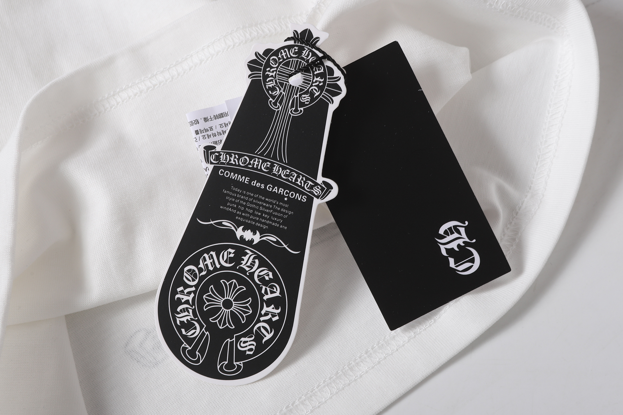 Chrome Hearts T-shirt YL#2238 Black/White Glow-in-the-Dark