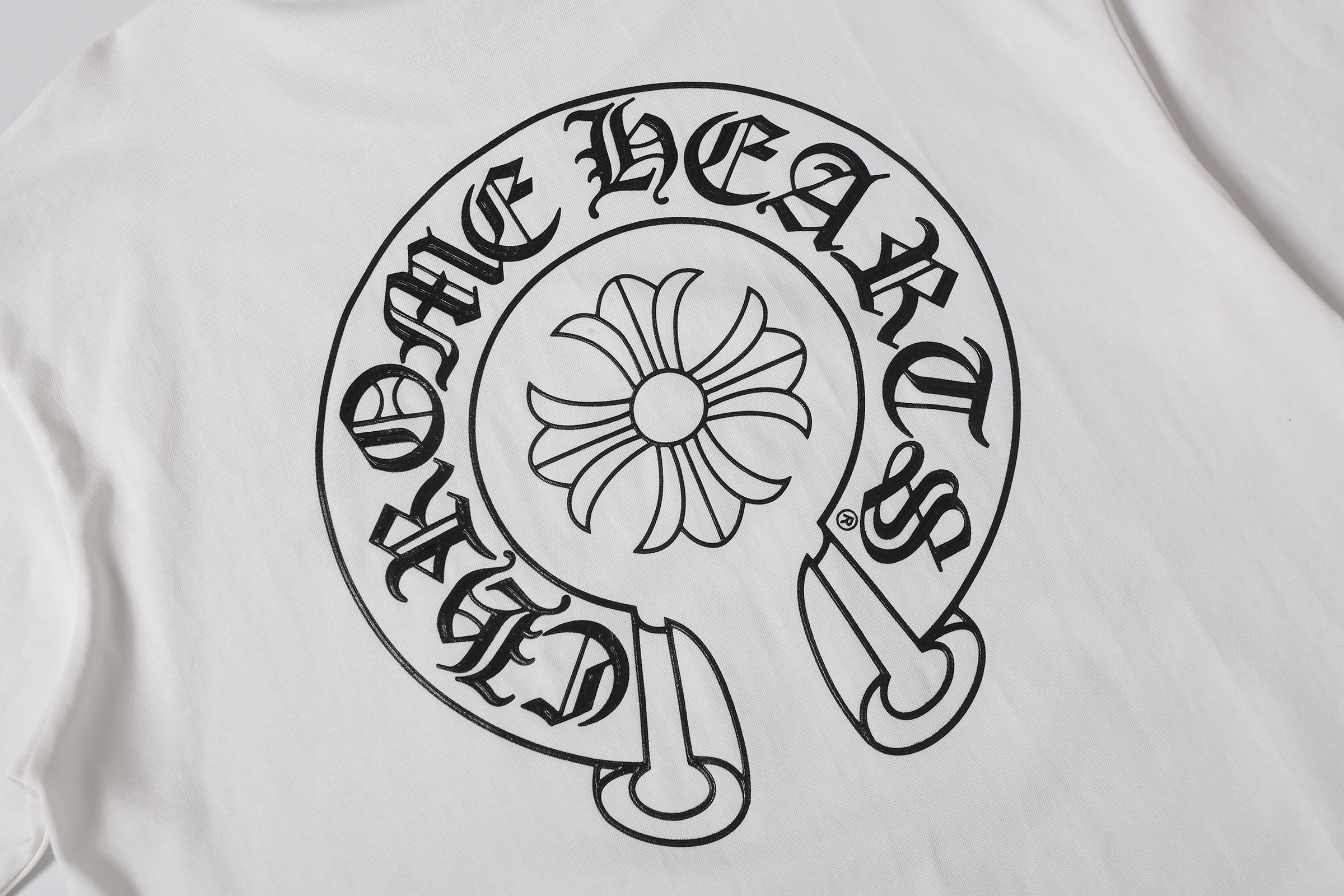 Chrome Hearts T-shirt YL#2238 Black/White Glow-in-the-Dark