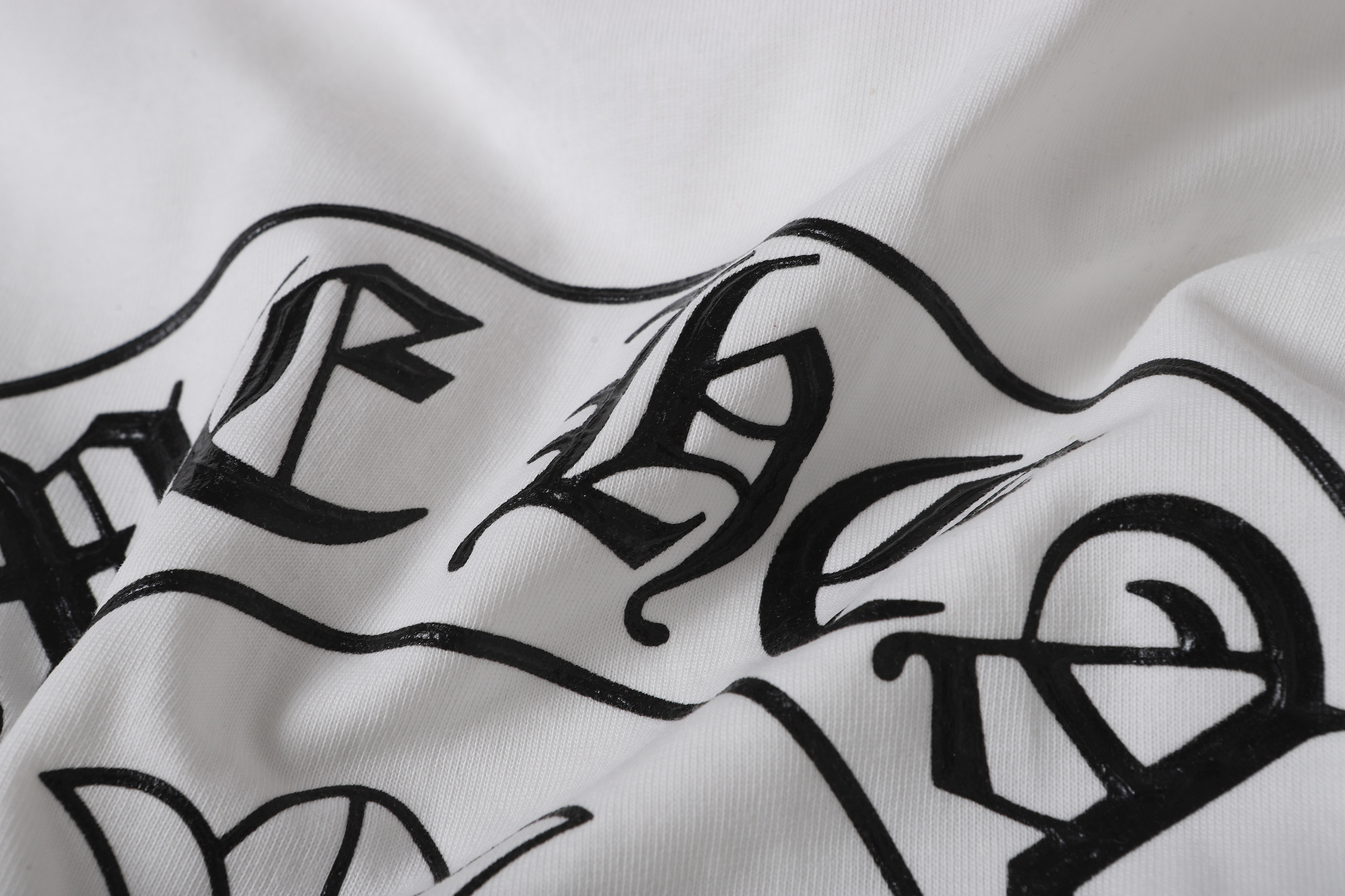 Chrome Hearts T-shirt YL#2238 Black/White Glow-in-the-Dark