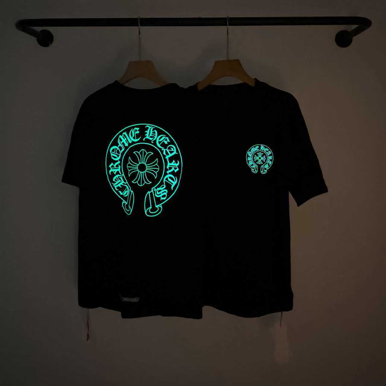 Chrome Hearts T-shirt YL#2238 Black/White Glow-in-the-Dark