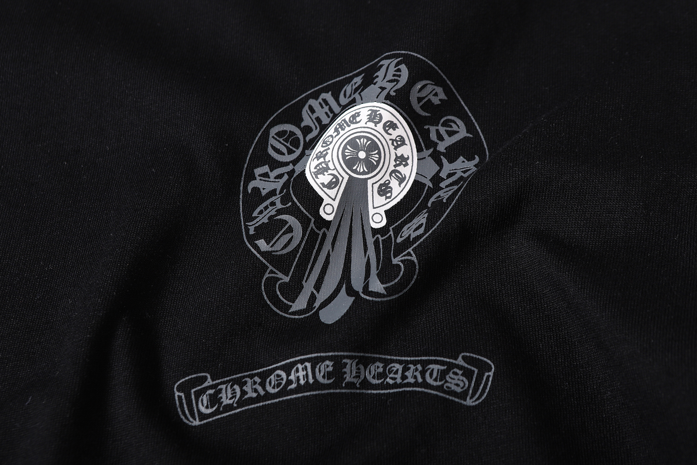 Chrome Hearts T-shirt YL#2256 Black/White
