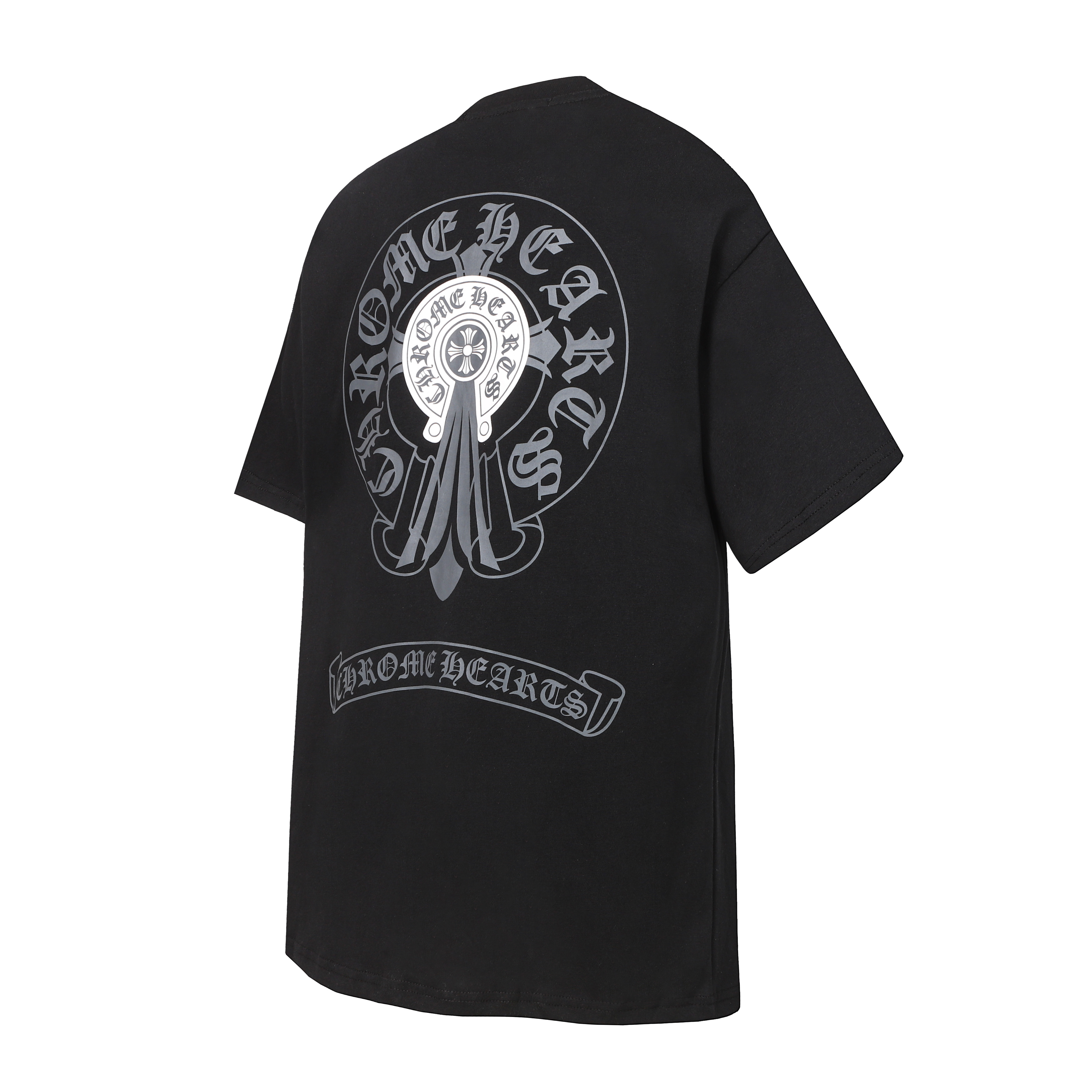 Chrome Hearts T-shirt YL#2256 Black/White