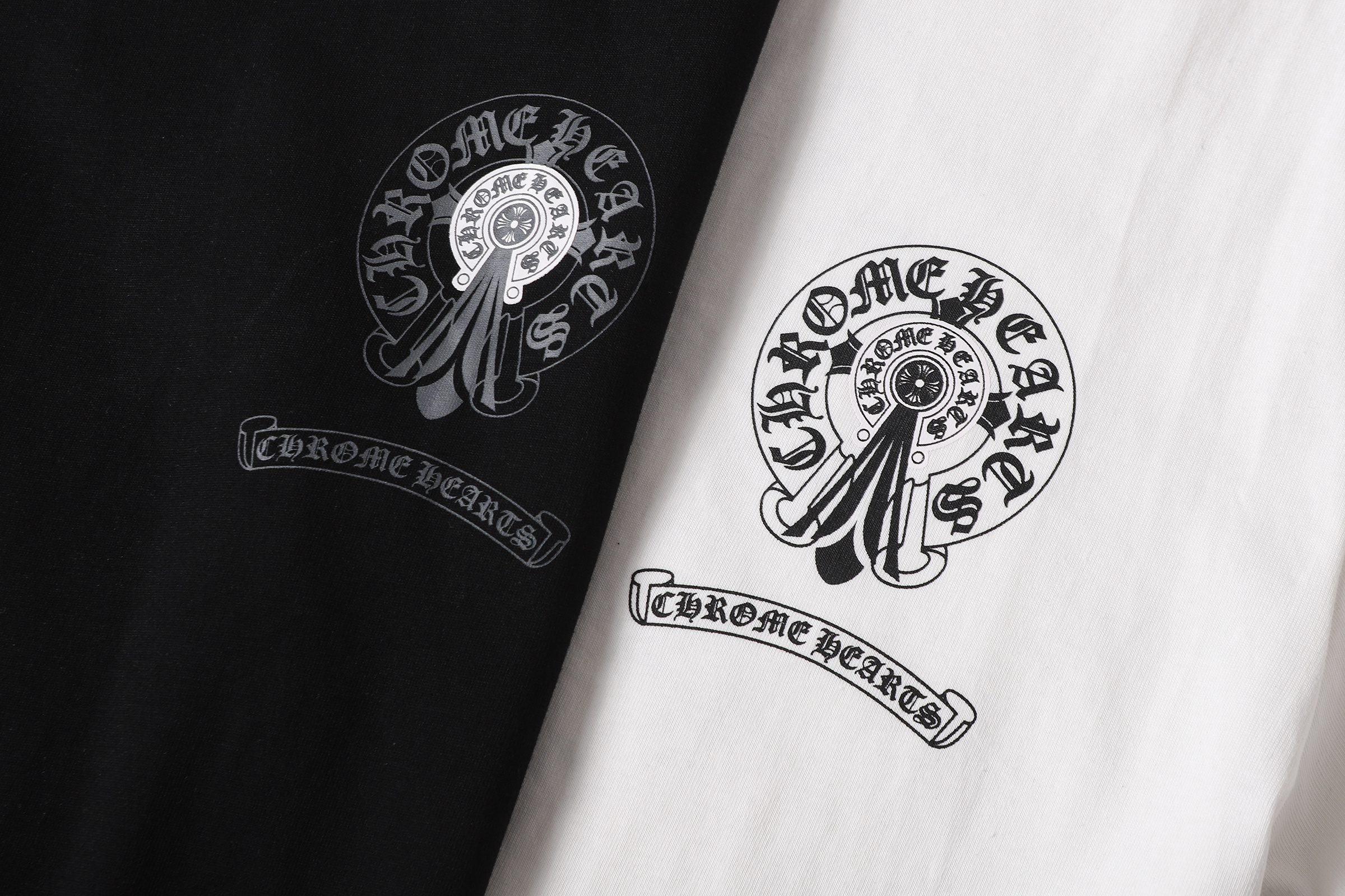 Chrome Hearts T-shirt YL#2256 Black/White