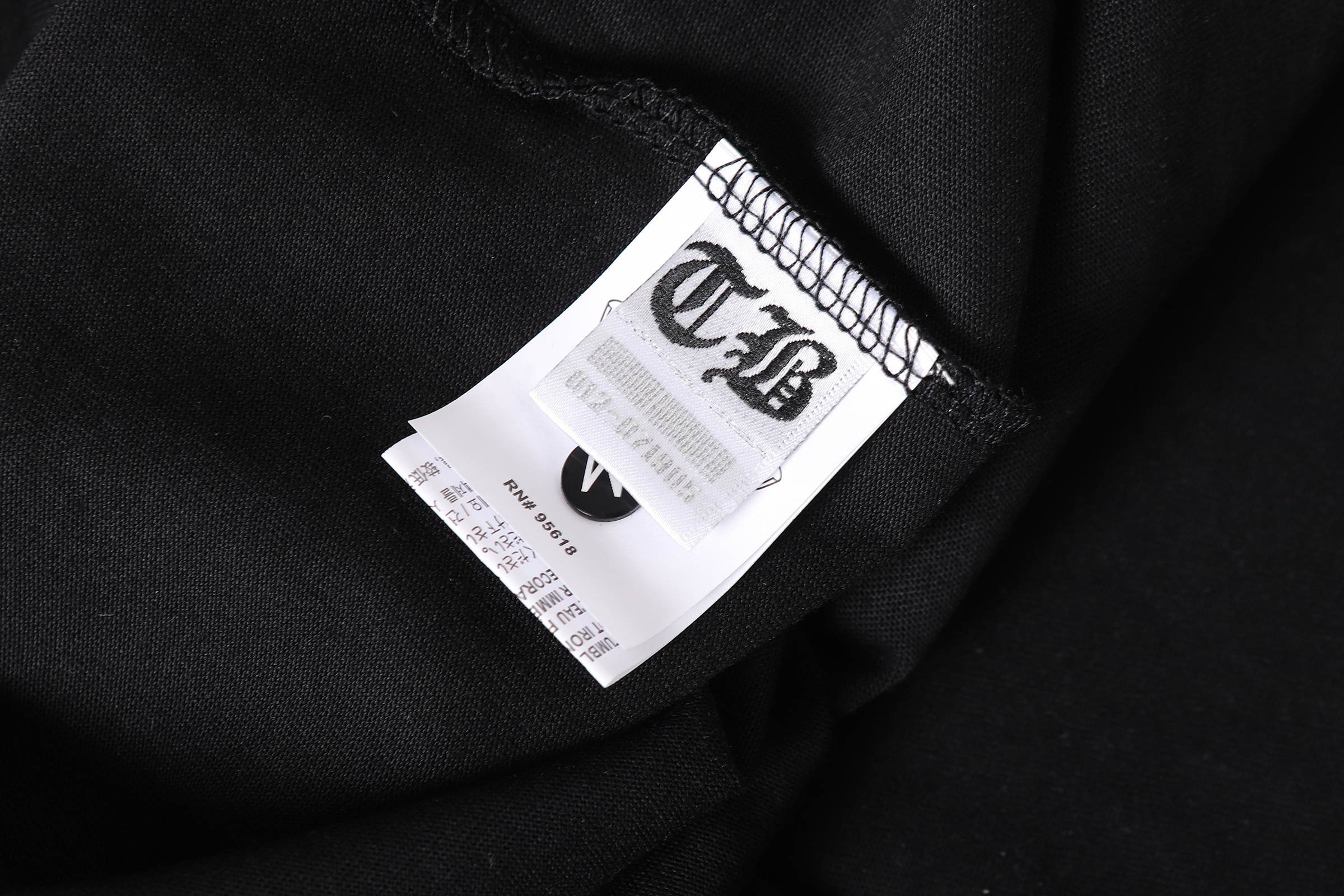 Chrome Hearts T-shirt YL#2258 Black/White