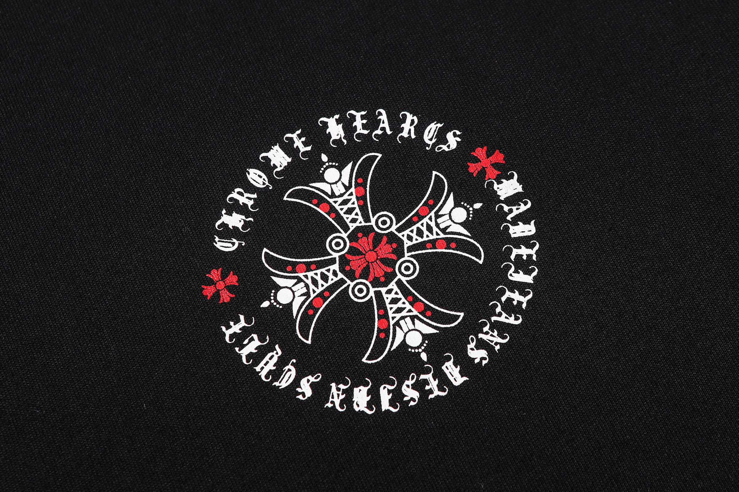 Chrome Hearts T-shirt YL#2258 Black/White