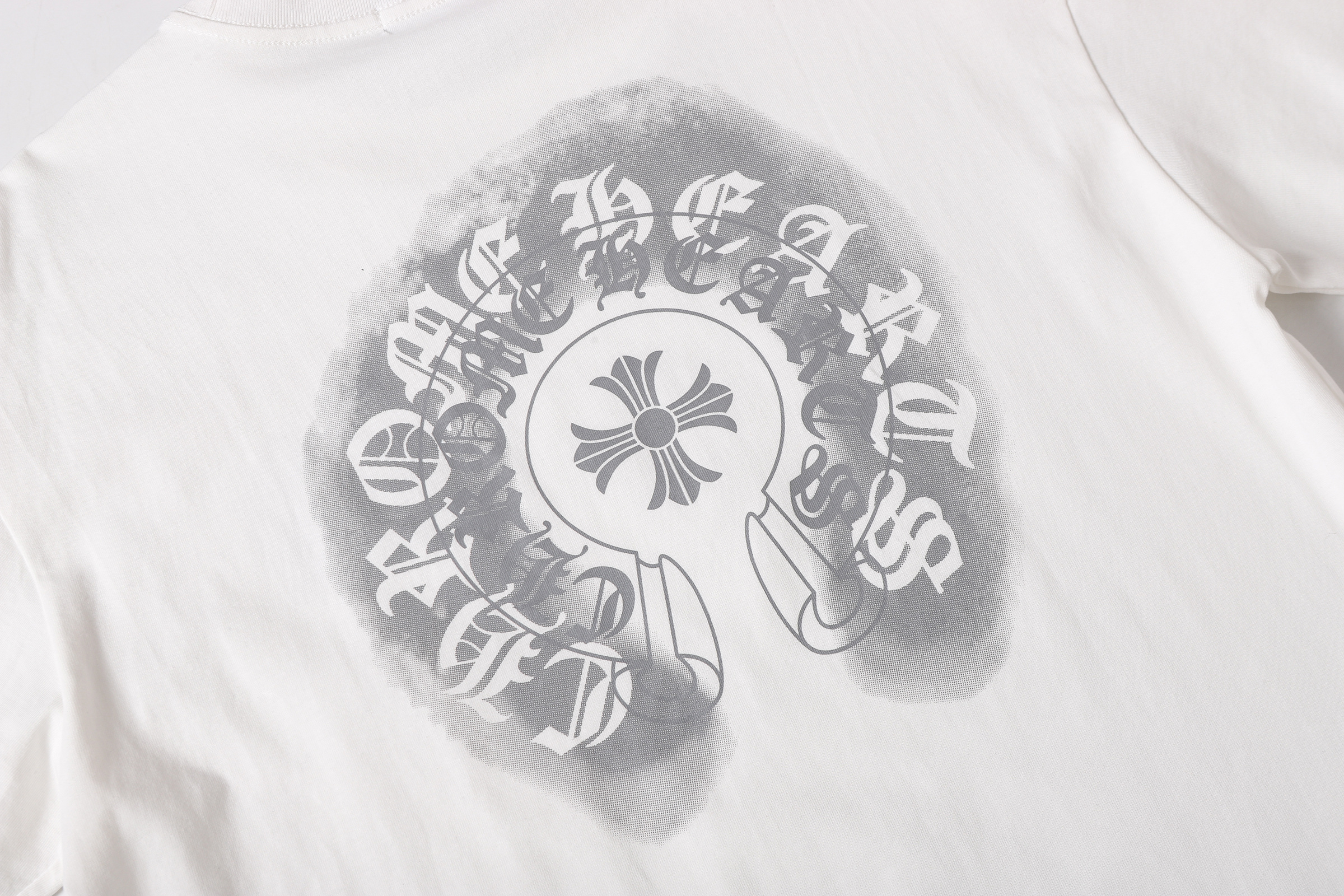 Chrome Hearts T-shirt YL#2263 Black/White