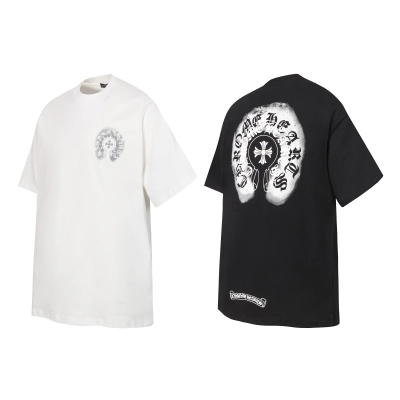 Chrome Hearts T-shirt YL#2263 Black/White 01