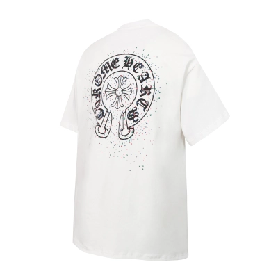 Chrome Hearts T-shirt YL#2264 Black/White 02