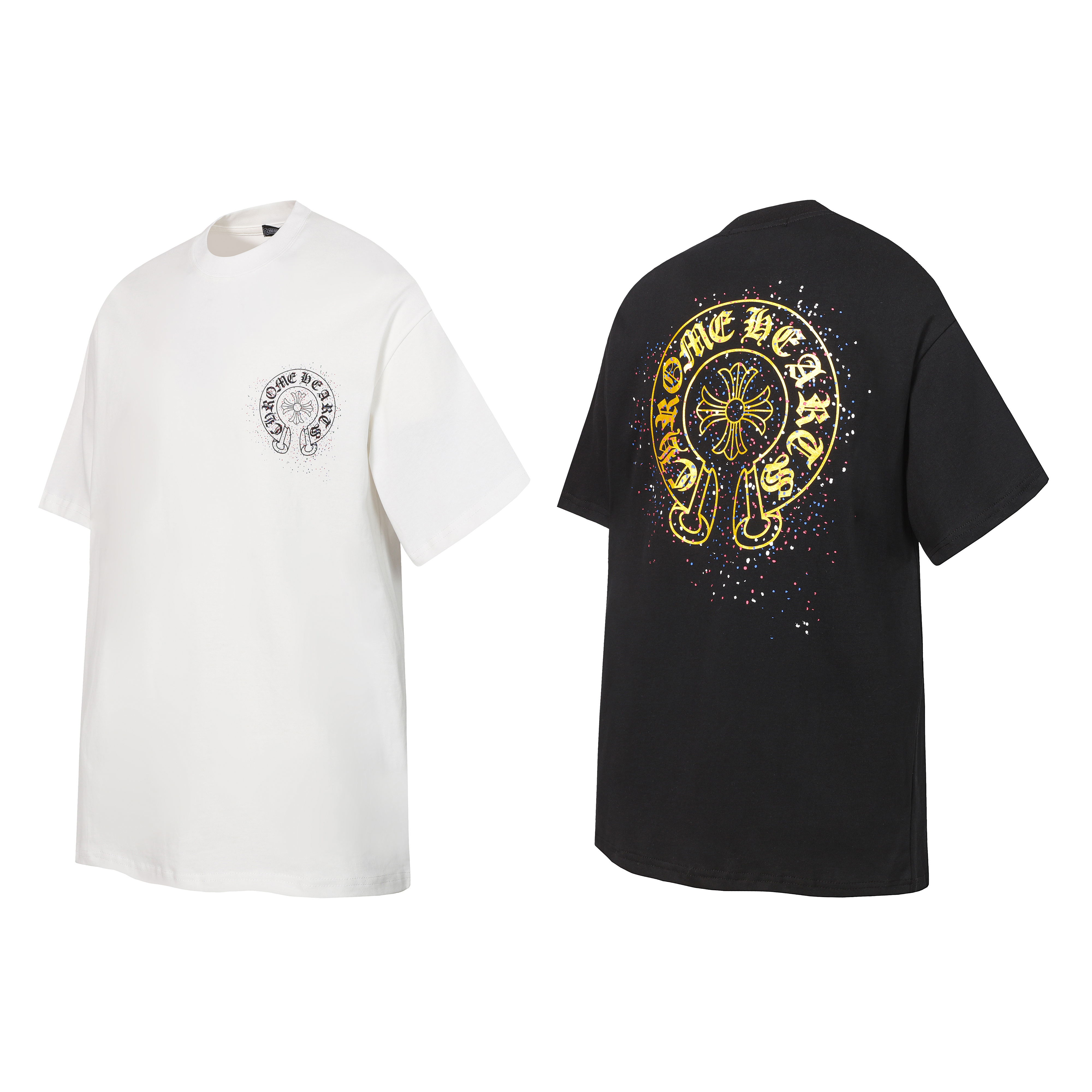 Chrome Hearts T-shirt YL#2264 Black/White