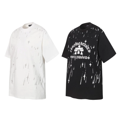 Chrome Hearts T-shirt YL#2269 Black/White 01
