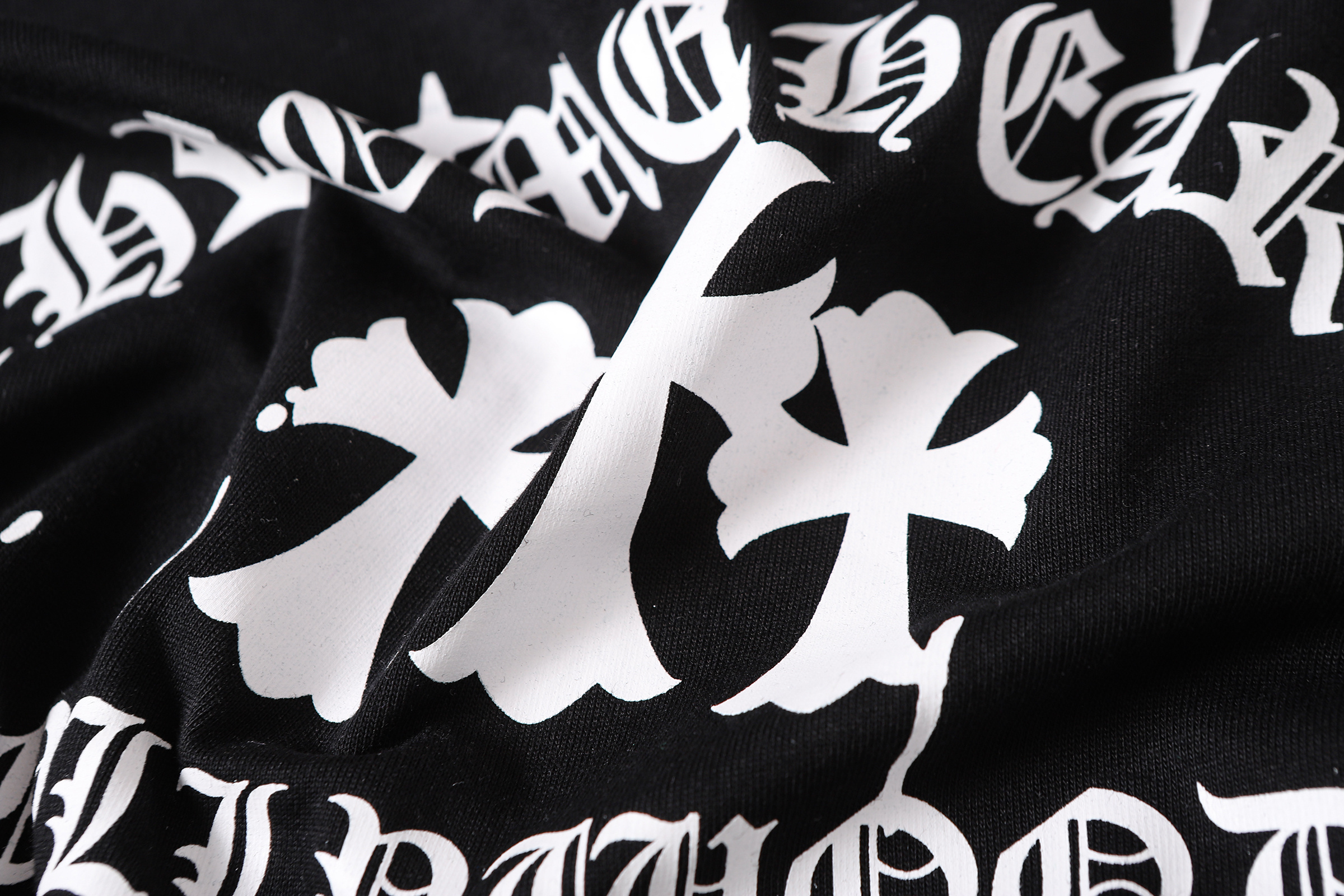 Chrome Hearts T-shirt YL#2269 Black/White