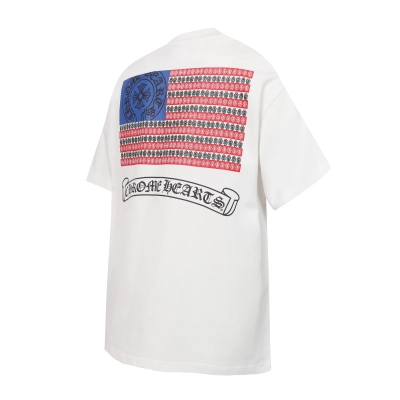 Chrome Hearts T-shirt YL#2240 Black/White 02