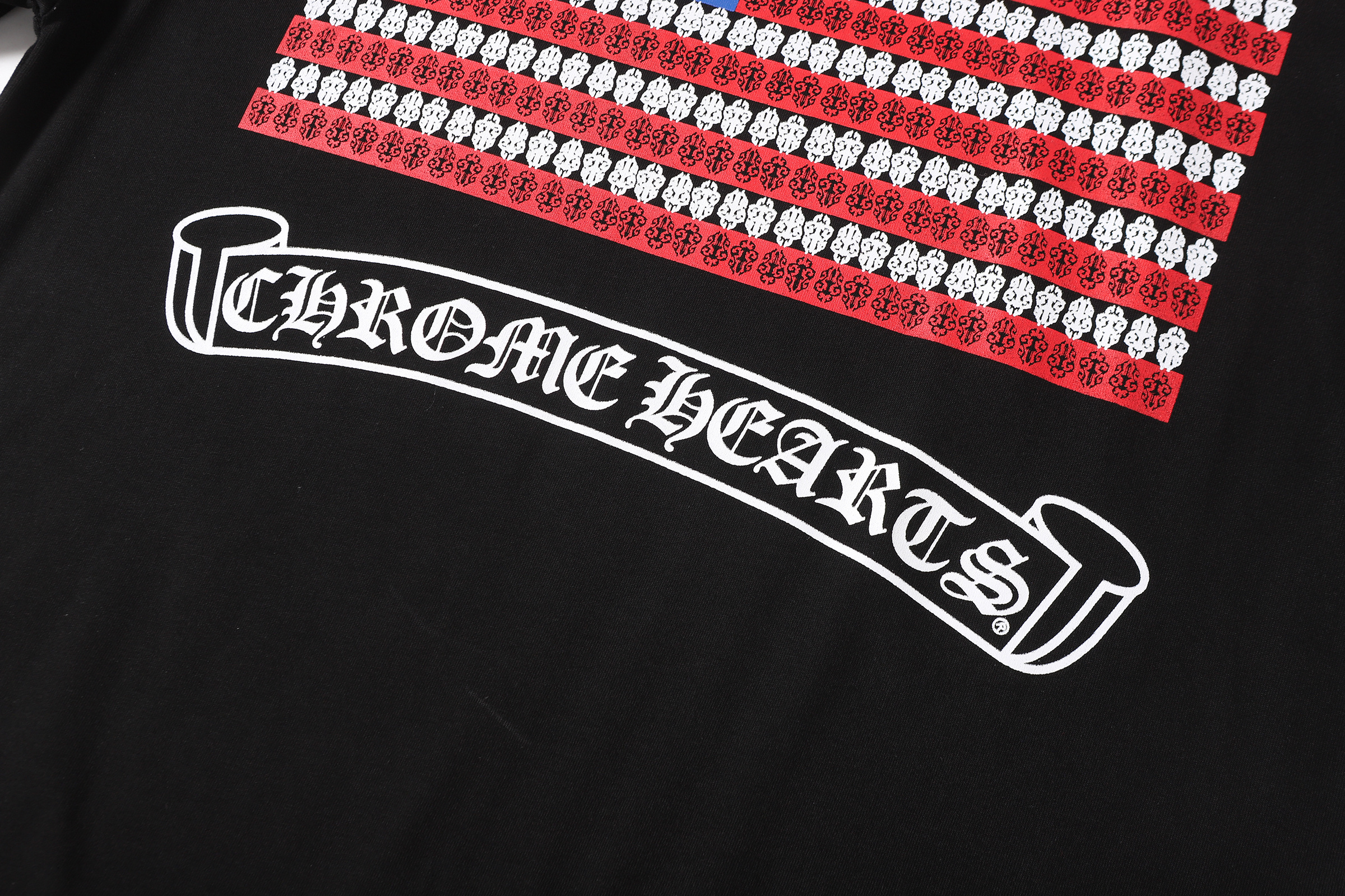 Chrome Hearts T-shirt YL#2240 Black/White