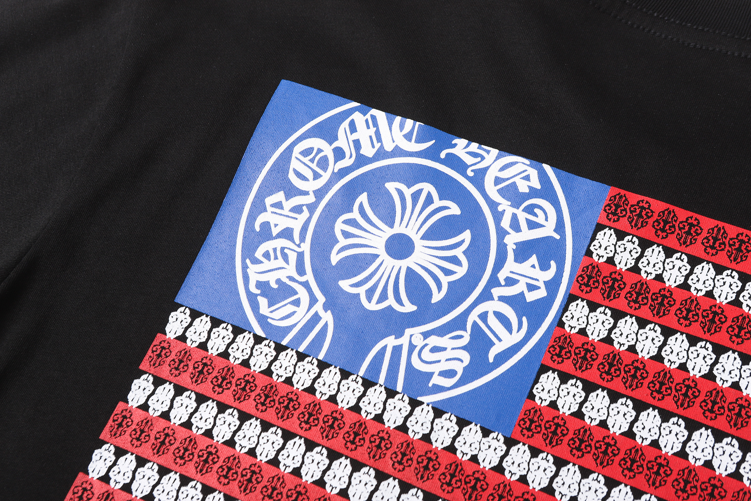 Chrome Hearts T-shirt YL#2240 Black/White